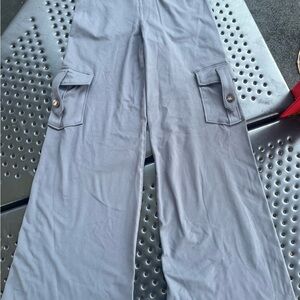 Stylish Gray Wide Leg Women's Jeans